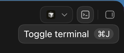 Codex App の Toggle Terminal 1
